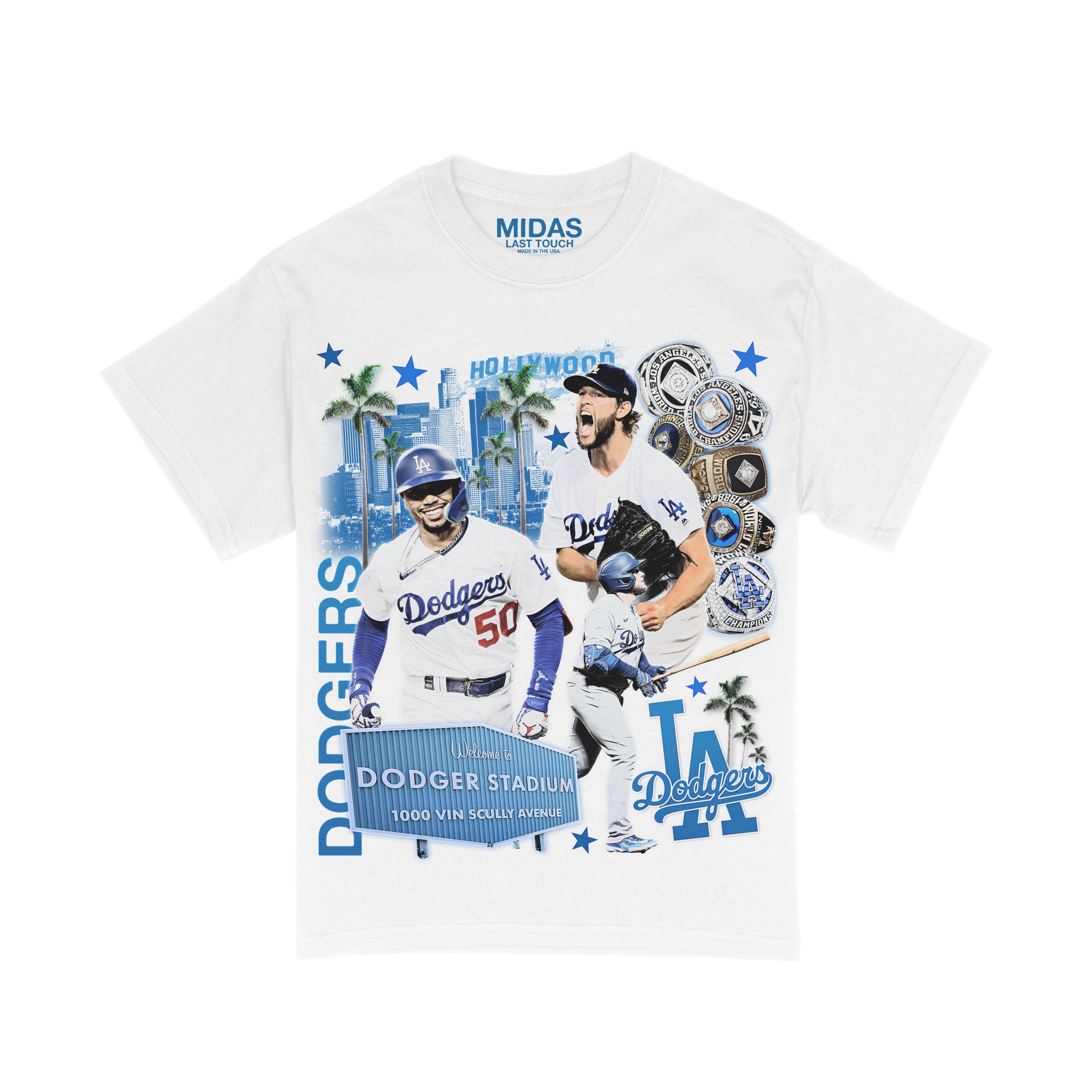 MLB Tonal Wave LA Dodgers T-Shirt D02_561